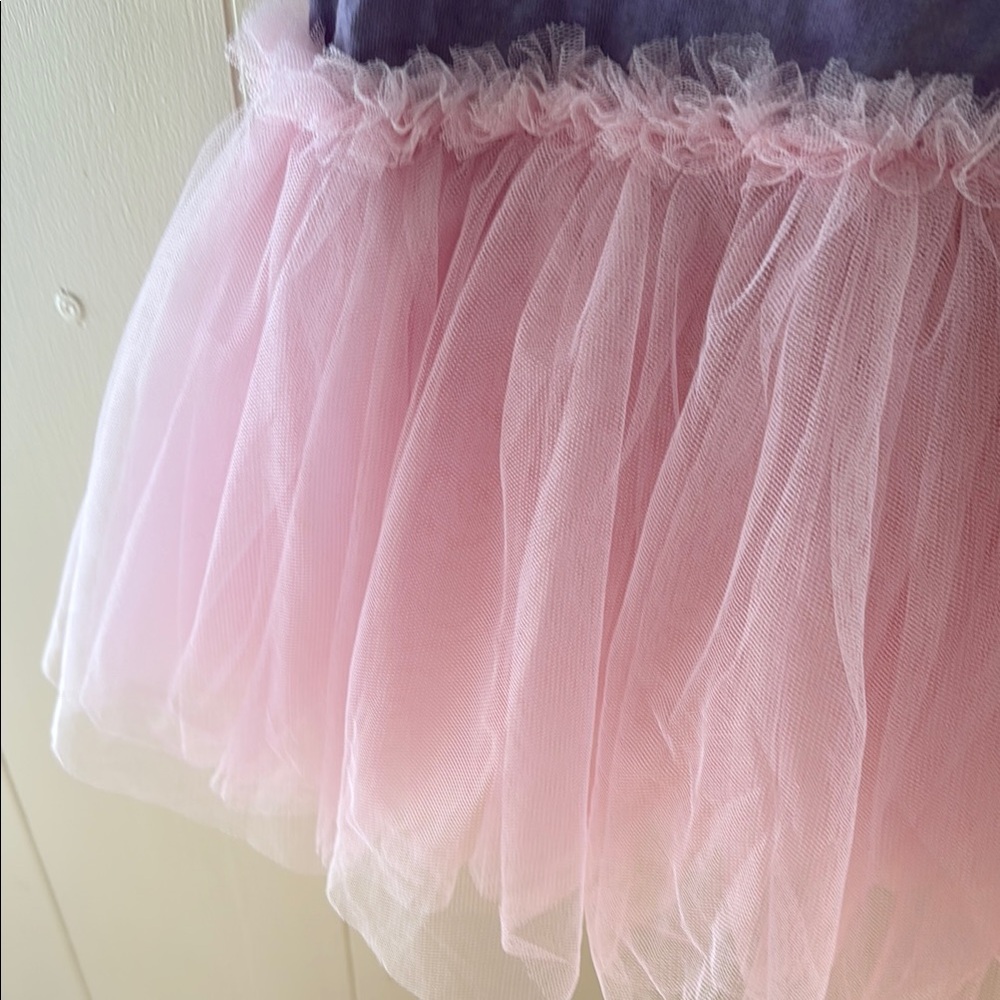 RESERVED for MalloryCB Funky Purple Cat Dress with Pink Tulle Skirt - Picture 7 of 8